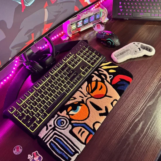 Trigun Rug Trigun Vash the Stampede Keyboard Rug – Handmade Anime Desk Mat | Daft ...