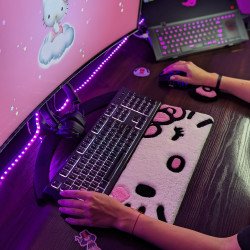 Fluffy Keyboard Rug Meow Fluffy Keyboard Rug Meow