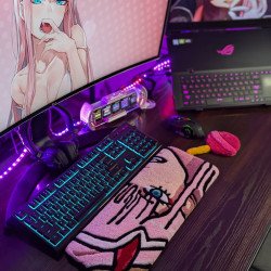 Fluffy Keyboard Rug 02