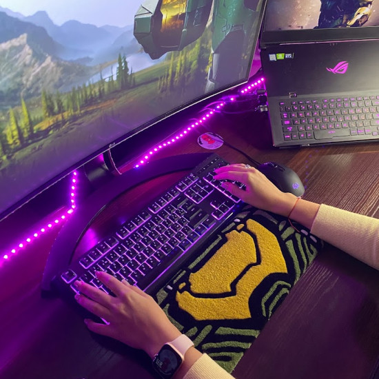 Fluffy Keyboard Rug HL2