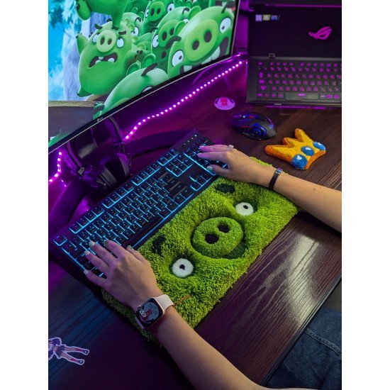 Shaggy Keyboard Rug GRNPG