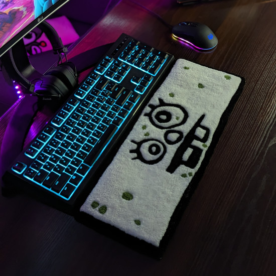 Fluffy Keyboard Rug Doodle