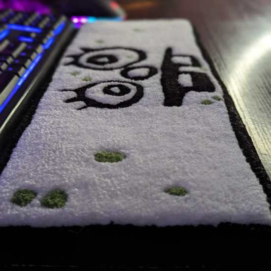 Fluffy Keyboard Rug Doodle