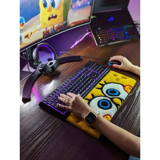 Fluffy Keyboard Rug Save your wrists