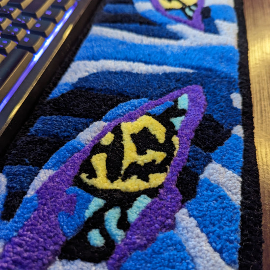 Fluffy Keyboard Rug AK