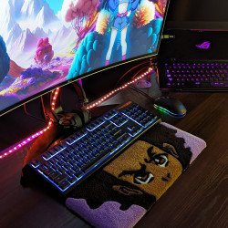 Fluffy Keyboard Rug FM