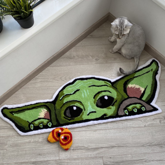 Crazy/Cute Baby Yoda Rug Crazy/Cute Baby Yoda Rug