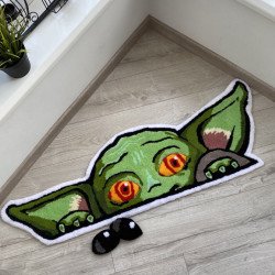 Crazy/Cute Baby Yoda Rug Crazy/Cute Baby Yoda Rug