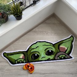 Crazy/Cute Baby Yoda Rug