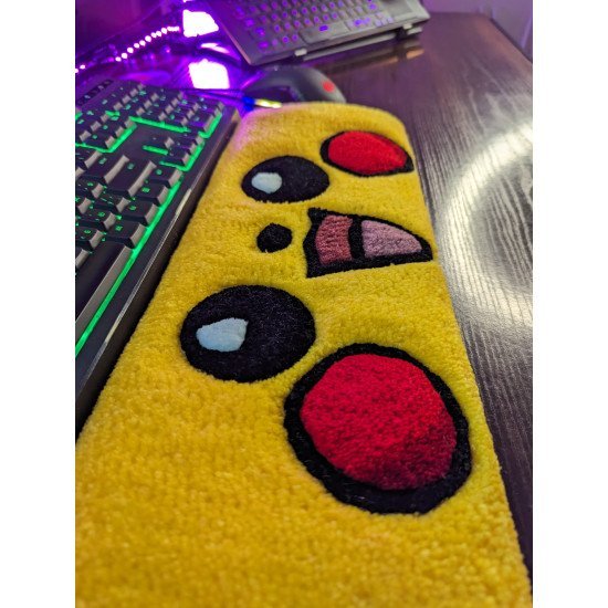 Fluffy Keyboard Rug Happy PK