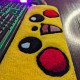 Fluffy Keyboard Rug Happy PK